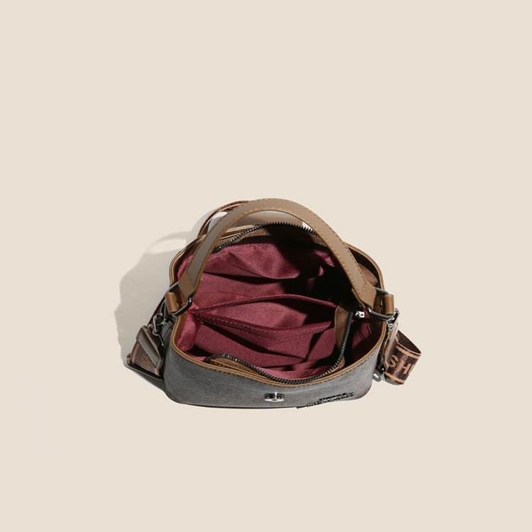 Torba tipa kanta s retro printom slova, velika zapremina, višestruki pretinci, PU materijal