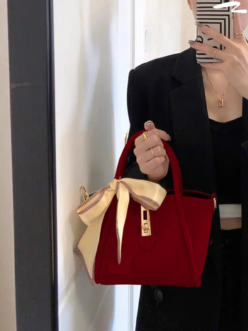 Geantă de mireasă tote, stil urban simplu, material PU, formă de găleată cu capacitate mare, deschidere superioară, buzunar intern cu fermoar