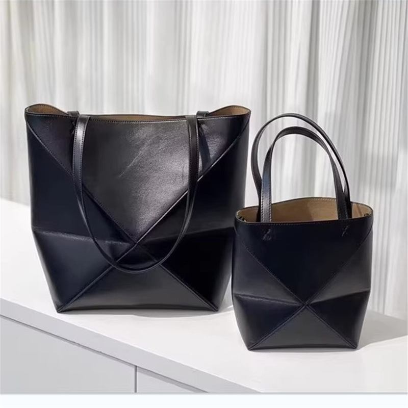 2024 novi model torbe u obliku kante sa transformabilnim sklopnim geometrijskim dizajnom Puzzlefold, torba za ruku, ramena i crossbody, velikog kapaciteta Tote