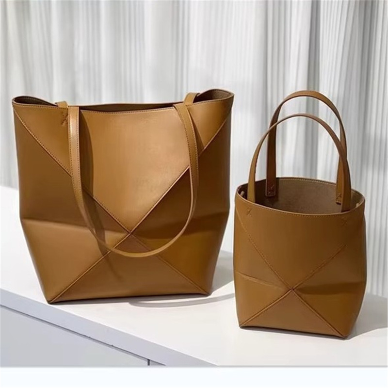2024 novi model torbe u obliku kante sa transformabilnim sklopnim geometrijskim dizajnom Puzzlefold, torba za ruku, ramena i crossbody, velikog kapaciteta Tote