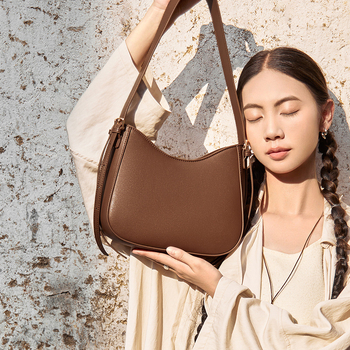 Narandu ženska bucket bag 2026, prava koža, srednja veličina, crossbody torba