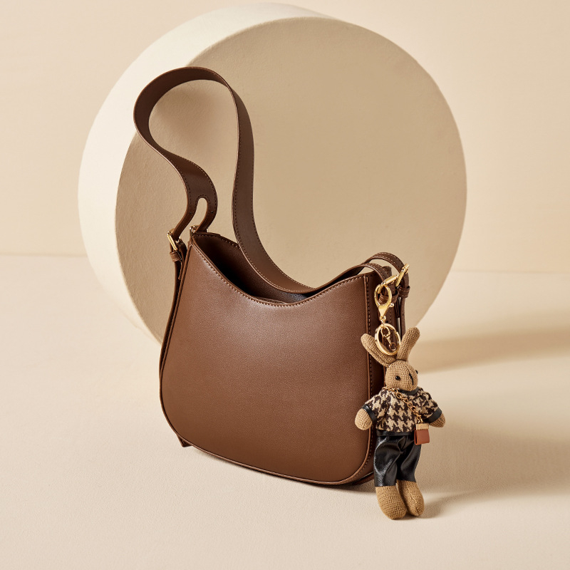 Narandu ženska bucket bag 2026, prava koža, srednja veličina, crossbody torba