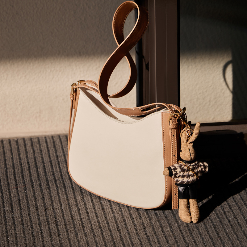 Narandu ženska bucket bag 2026, prava koža, srednja veličina, crossbody torba