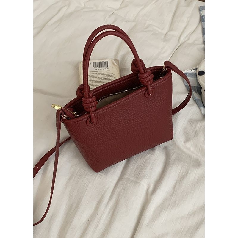 PU kožna bucket torba, gradski minimalistički stil, trend torbe košarica za povrće, oblik kante, zatvarač