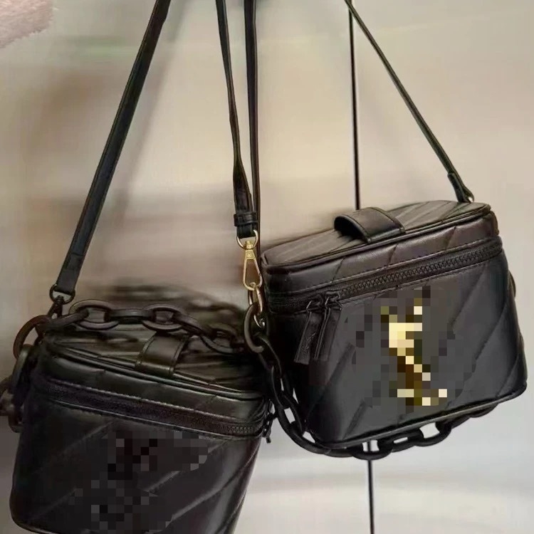 DIY torbica za šminku s transformacijom i ogledalom, kutijasti oblik torbe s kapom, PU materijal, zatvarač, unutarnja džep za telefon