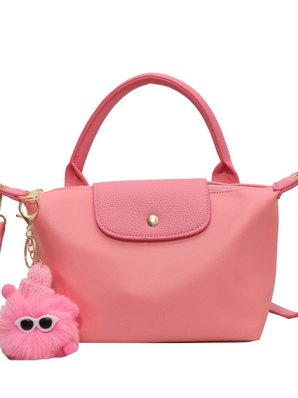 Crossbody torba od tkanine, vodoravnog kvadratnog oblika, zatvaranje kapom, unutarnji džep sa zipom, s jednim remenom