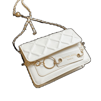 Ženska mala crossbody torbica, kvadratnog oblika, cyberfunkcionalni stil, Corduroy materijal, PU podstava, zatvaranje s preklopom