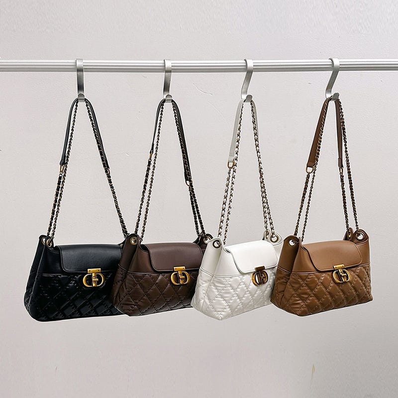 Ženska PU torbica u gradskom minimalističkom stilu, vodoravni kvadratni oblik, zatvarač, unutarnji džep sa zatvaračem