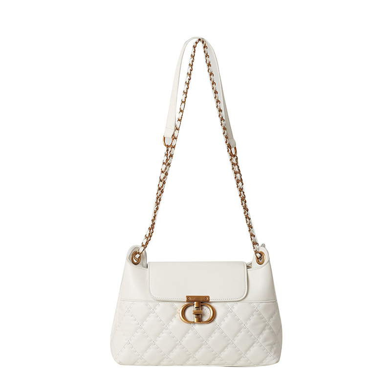 Ženska PU torbica u gradskom minimalističkom stilu, vodoravni kvadratni oblik, zatvarač, unutarnji džep sa zatvaračem