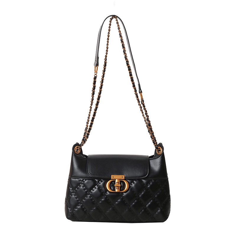 Ženska PU torbica u gradskom minimalističkom stilu, vodoravni kvadratni oblik, zatvarač, unutarnji džep sa zatvaračem