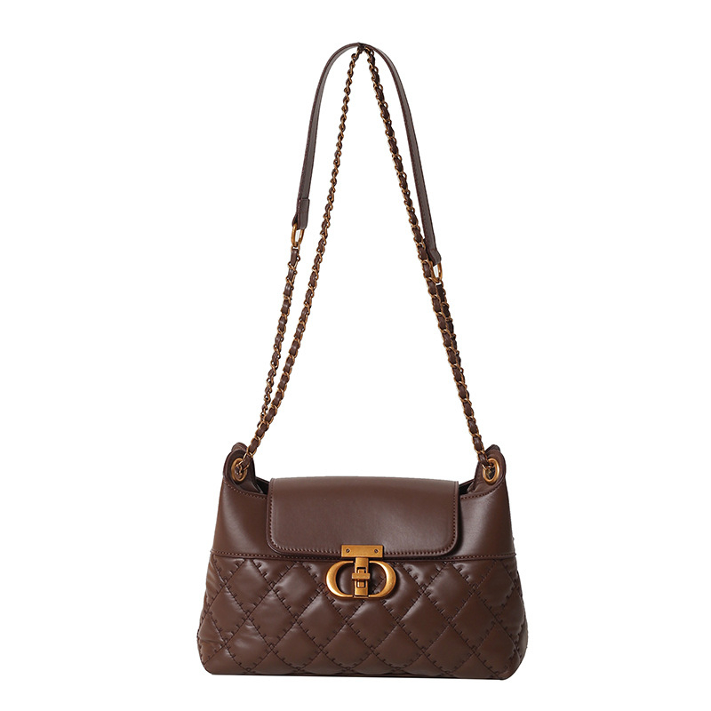 Ženska PU torbica u gradskom minimalističkom stilu, vodoravni kvadratni oblik, zatvarač, unutarnji džep sa zatvaračem