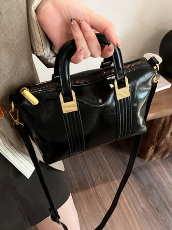 Barney Cat Crossbody torba – PU materijal, horizontalni kvadratni oblik, zatvarač, unutarnja džep sa zatvaračem, poliesterska podstava, Zima 2024