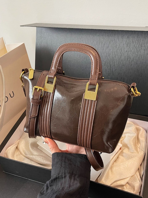 Barney Cat Crossbody torba – PU materijal, horizontalni kvadratni oblik, zatvarač, unutarnja džep sa zatvaračem, poliesterska podstava, Zima 2024