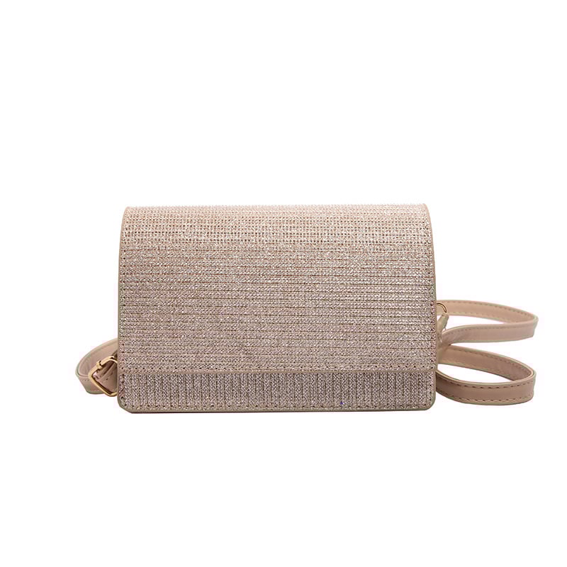 Ženska torbica preko ramena kvadratnog oblika – PU koža, horizontalni oblik, zatvoren otvar, jednostruki remen, sintetička podstava, proljeće 2025