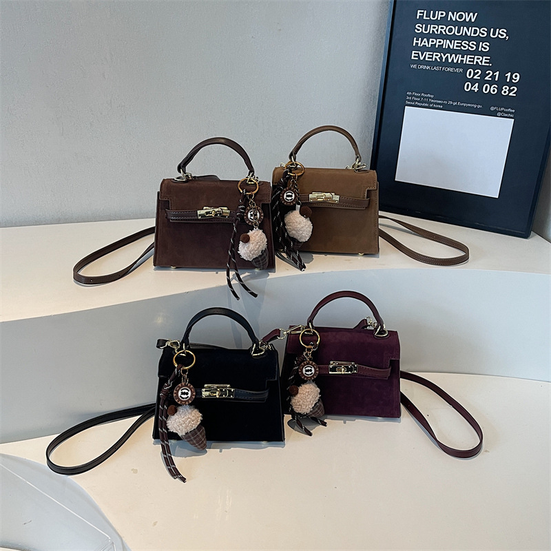 Retro ženska torba za jesen/zimu, mala kvadratna crossbody torba