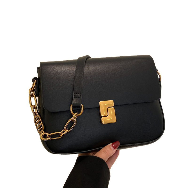 Guka PU urbana minimalistička crossbody torba s magnetskim zatvaračem, horizontalni kvadratni oblik, unutarnji pretinac sa zatvaračem i ID karticom, podstava od poliestera, dvostruke naramenice, proljeće 2025