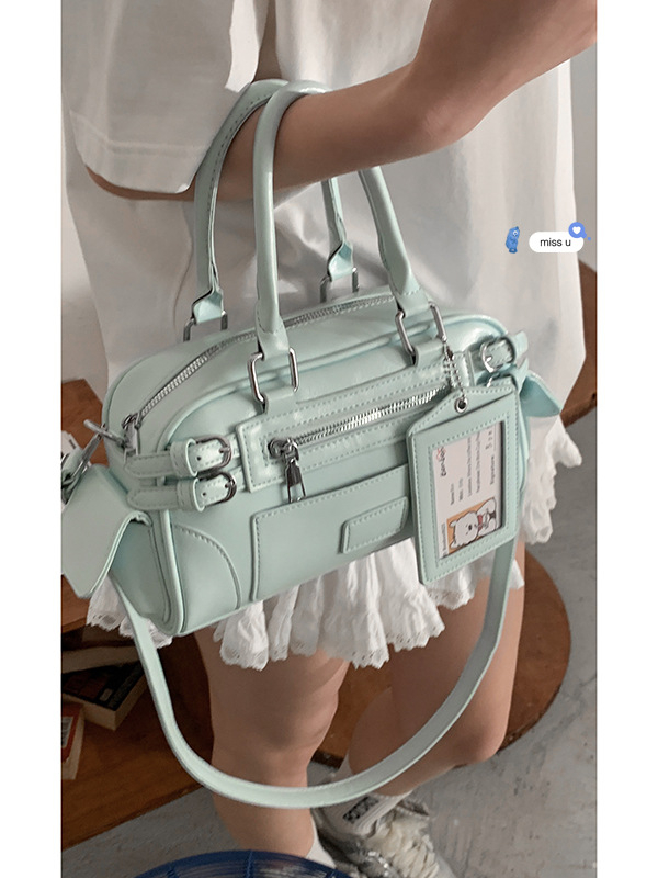 Gradska jednostavna crossbody torba, PU, kvadratnog oblika, zatvarač, proljeće 2025