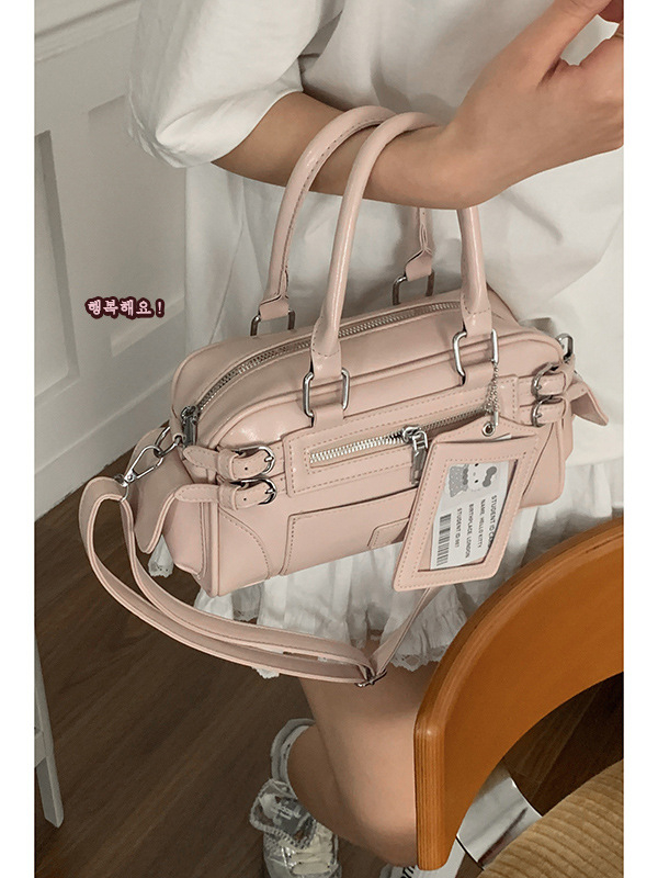 Gradska jednostavna crossbody torba, PU, kvadratnog oblika, zatvarač, proljeće 2025