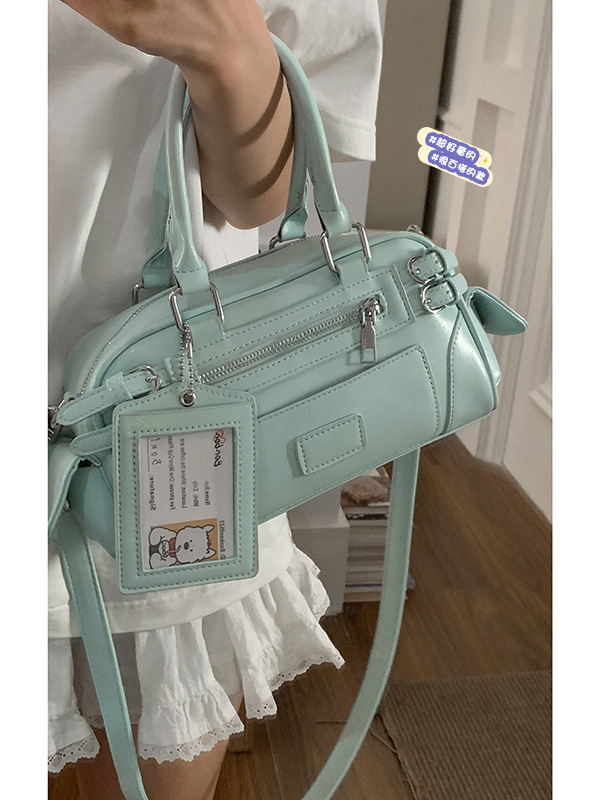 Gradska jednostavna crossbody torba, PU, kvadratnog oblika, zatvarač, proljeće 2025