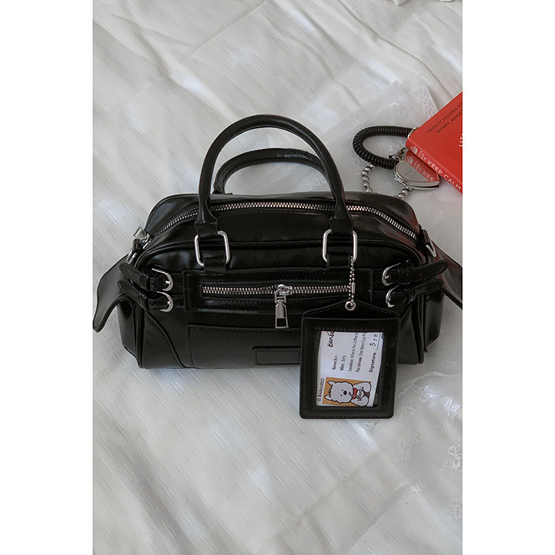 Gradska jednostavna crossbody torba, PU, kvadratnog oblika, zatvarač, proljeće 2025