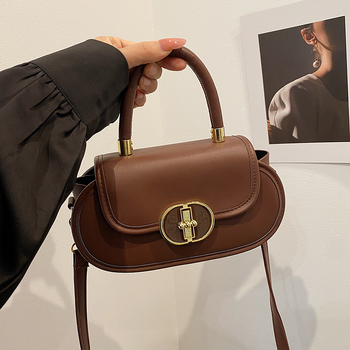 Unisex PU crossbody torba, horizontalni kvadratni oblik, zatvaranje s preklopom, unutarnja pretinica za telefon, ljeto 2025