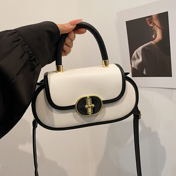 Unisex PU crossbody torba, horizontalni kvadratni oblik, zatvaranje s preklopom, unutarnja pretinica za telefon, ljeto 2025