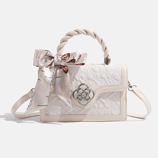 Ženska torba street stila, PU koža, horizontalni kvadratni oblik, zaključavanje brava, unutarnja kapsa za mobitel, jesen 2025