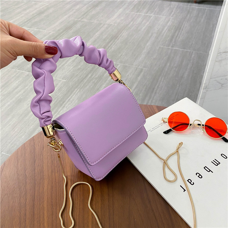 Ženska PU crossbody torba, gradski stil, mali kvadratni oblik, magnetsko zatvaranje, uspravna kvadratna silueta