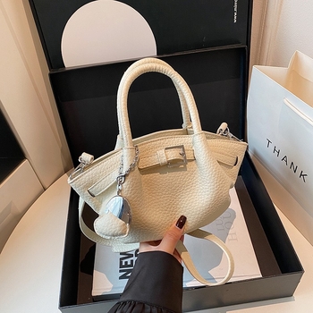 Torbica za žene od PU, korejskog stila, uspravnog kvadratnog oblika, zatvarač, unutarnja pretinica za telefon, proljetno izdanje 2025