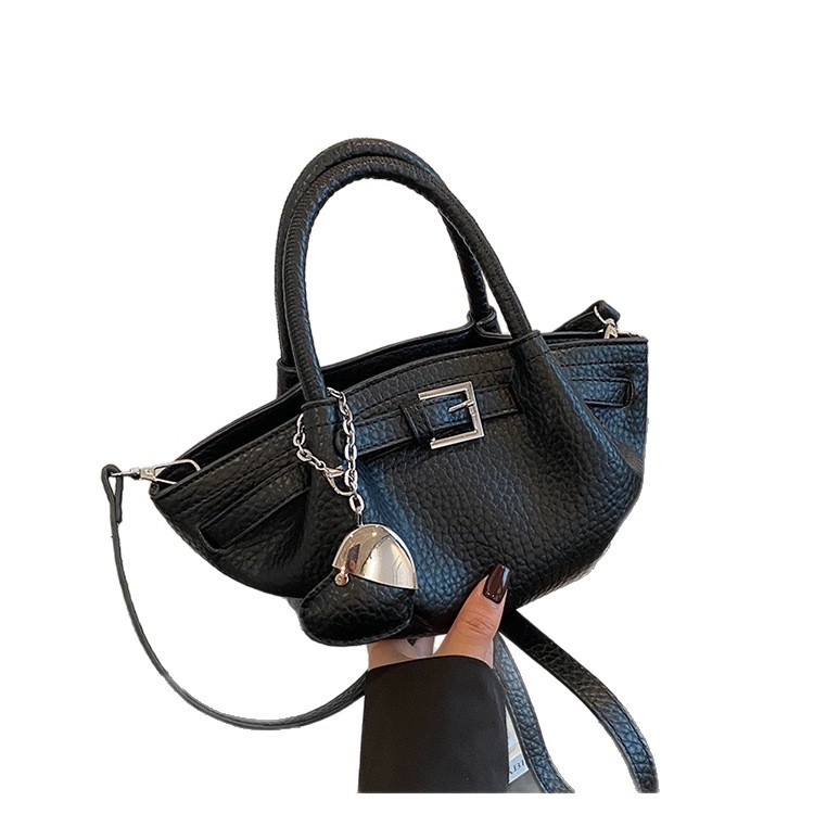 Torbica za žene od PU, korejskog stila, uspravnog kvadratnog oblika, zatvarač, unutarnja pretinica za telefon, proljetno izdanje 2025