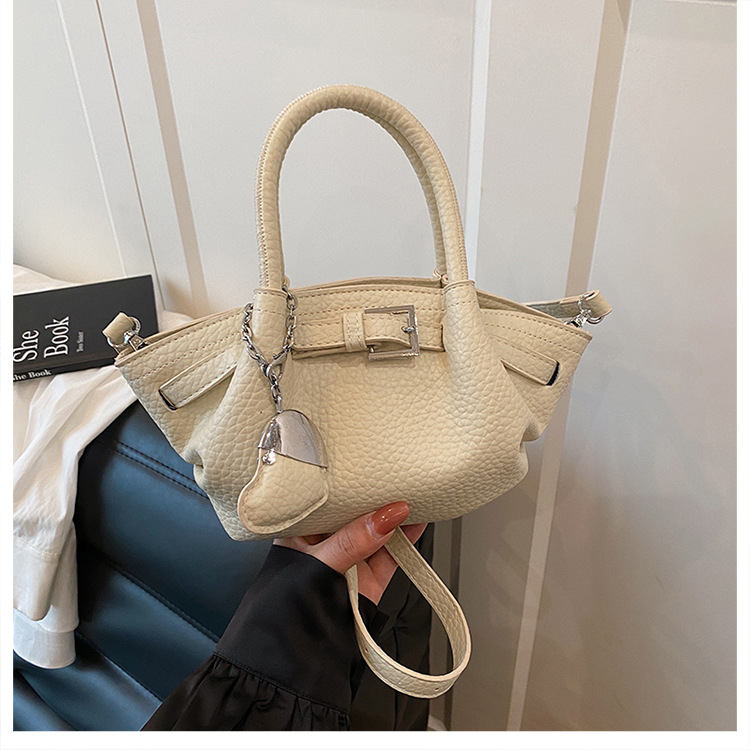 Torbica za žene od PU, korejskog stila, uspravnog kvadratnog oblika, zatvarač, unutarnja pretinica za telefon, proljetno izdanje 2025