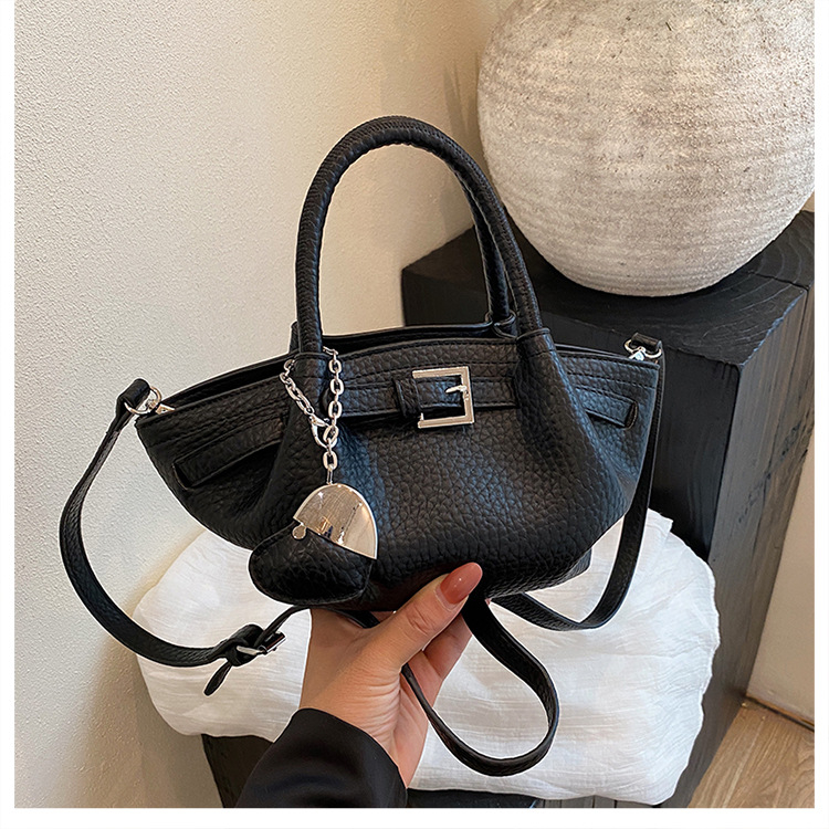 Torbica za žene od PU, korejskog stila, uspravnog kvadratnog oblika, zatvarač, unutarnja pretinica za telefon, proljetno izdanje 2025