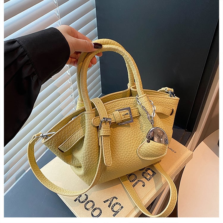 Torbica za žene od PU, korejskog stila, uspravnog kvadratnog oblika, zatvarač, unutarnja pretinica za telefon, proljetno izdanje 2025