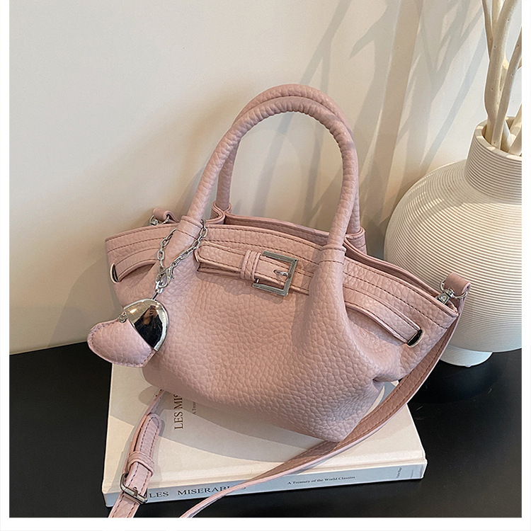 Torbica za žene od PU, korejskog stila, uspravnog kvadratnog oblika, zatvarač, unutarnja pretinica za telefon, proljetno izdanje 2025