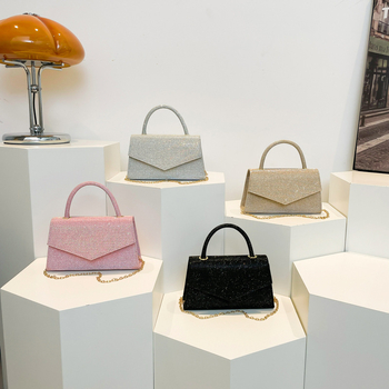 Ženska torba u gradskoj modi, mala kvadratna torba, PU-denim materijal, zatvaranje s poklopcem, džep za mobitel