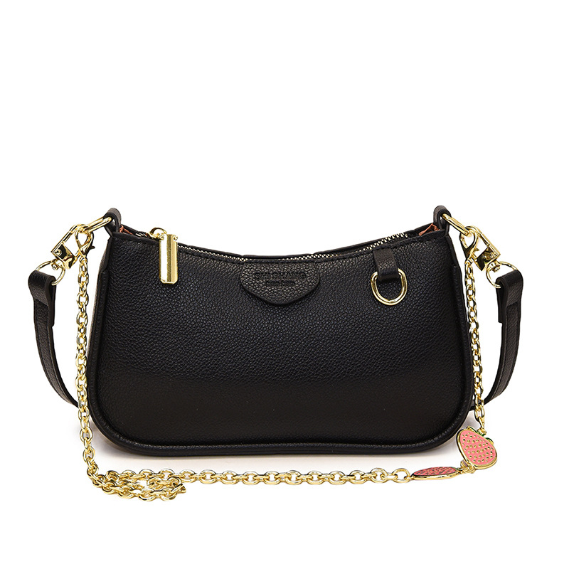 PU crossbody torba s lancem, horizontalni kvadratni oblik, zatvarač, pretinac za mobitel