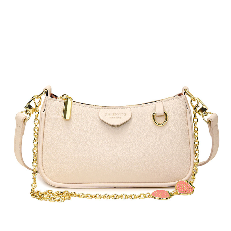 PU crossbody torba s lancem, horizontalni kvadratni oblik, zatvarač, pretinac za mobitel