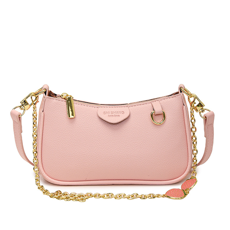 PU crossbody torba s lancem, horizontalni kvadratni oblik, zatvarač, pretinac za mobitel