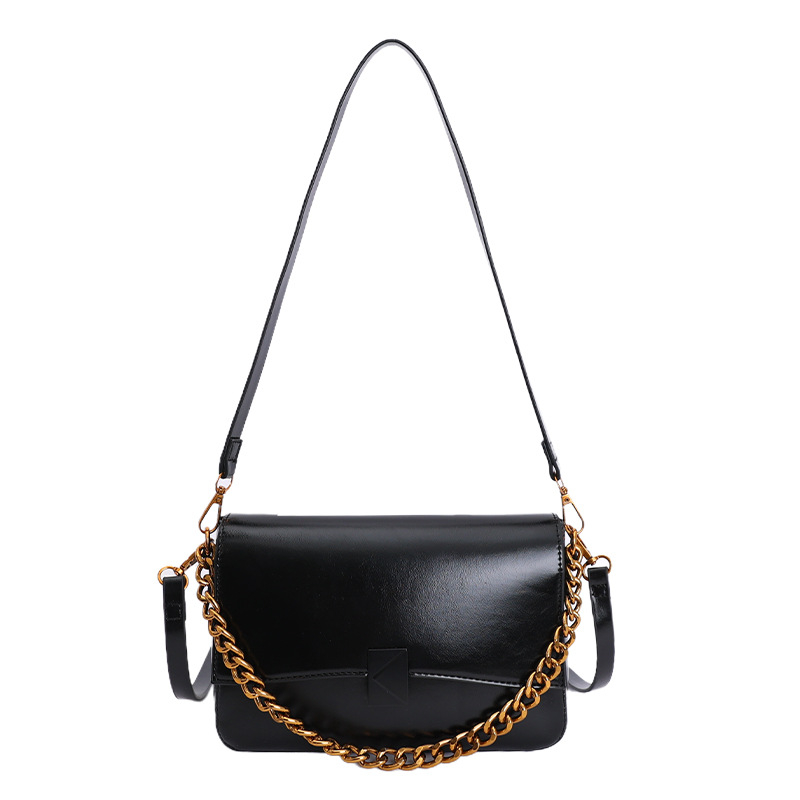 Korejska modna mala kvadratna crossbody torba od PU kože, otvor s poklopcem, horizontalni oblik, unutarnji džepovi sa zipom i džep za mobitel