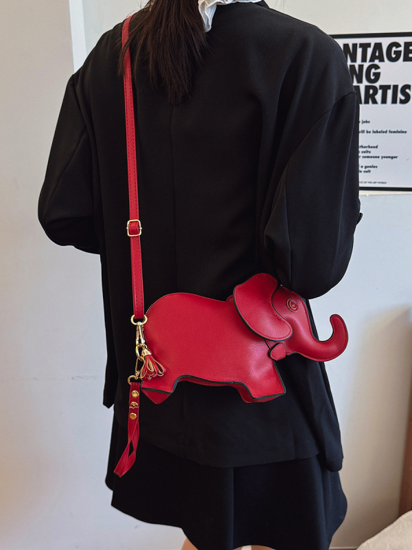 Ženska PU crossbody torba, mali kvadratni oblik, zatvarač, unutarnji džepovi za telefon i dokumente, poliesterska podstava