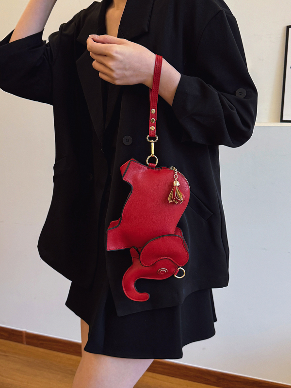 Ženska PU crossbody torba, mali kvadratni oblik, zatvarač, unutarnji džepovi za telefon i dokumente, poliesterska podstava