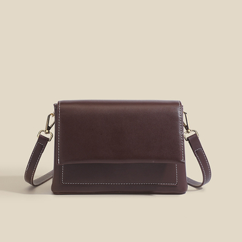 PU crossbody torba, gradski stil, s poklopcem, horizontalnog kvadratnog oblika, unutarnji džepovi sa zatvaračem: džep za telefon i ID