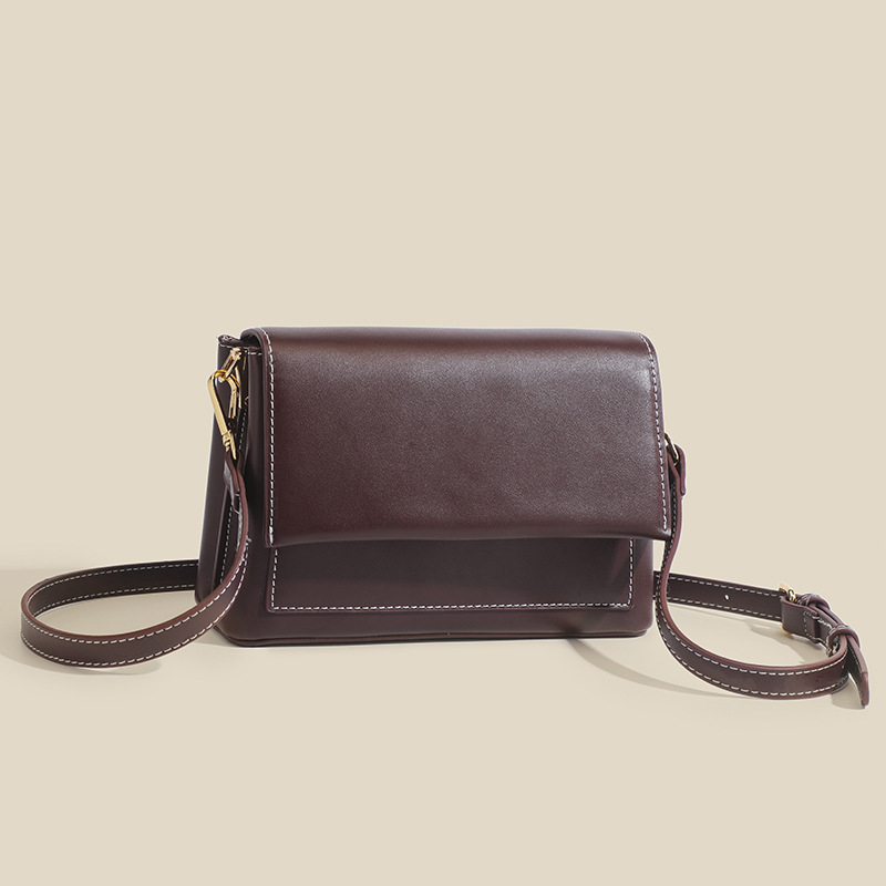PU crossbody torba, gradski stil, s poklopcem, horizontalnog kvadratnog oblika, unutarnji džepovi sa zatvaračem: džep za telefon i ID