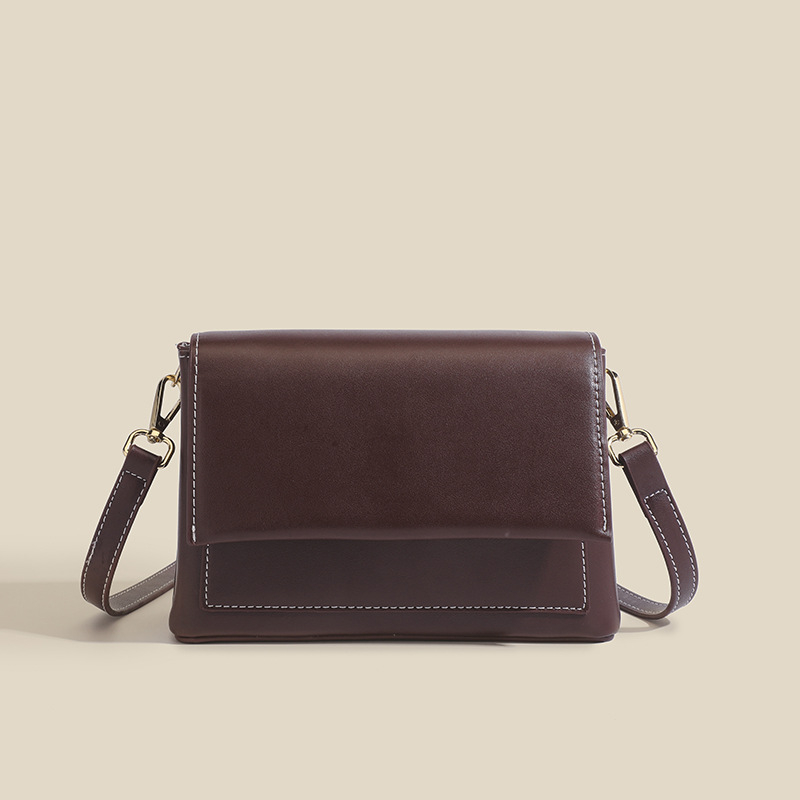 PU crossbody torba, gradski stil, s poklopcem, horizontalnog kvadratnog oblika, unutarnji džepovi sa zatvaračem: džep za telefon i ID