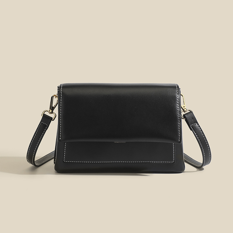 PU crossbody torba, gradski stil, s poklopcem, horizontalnog kvadratnog oblika, unutarnji džepovi sa zatvaračem: džep za telefon i ID