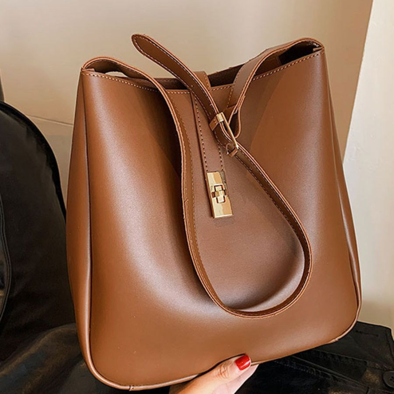 PU dámska tote taška, streetový štýl, magnetické zapínanie, vrecko na zips, polyesterová podšívka