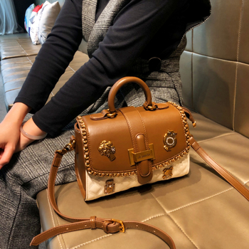 Krosbody torba preko ramena - goveđa koža, unisex stil, podstava od poliestera, Zima 2025