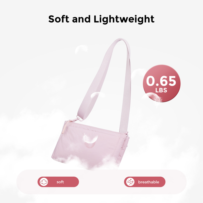 Nylon Crossbody torba, vodoravno kvadratnog oblika, zatvarač, unutarnja džep za telefon, jesen 2025 izdanje