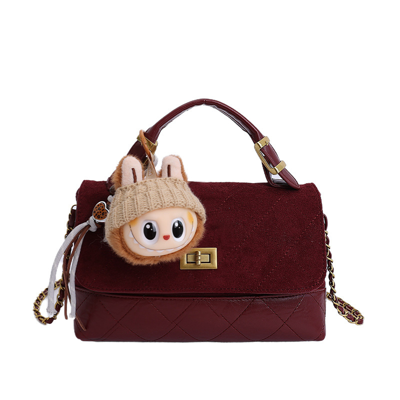 Mala kvadratna PU torba, gradski minimalistički stil, zatvaranje na zip, jedna naramenica, unutarnja pretinac za telefon