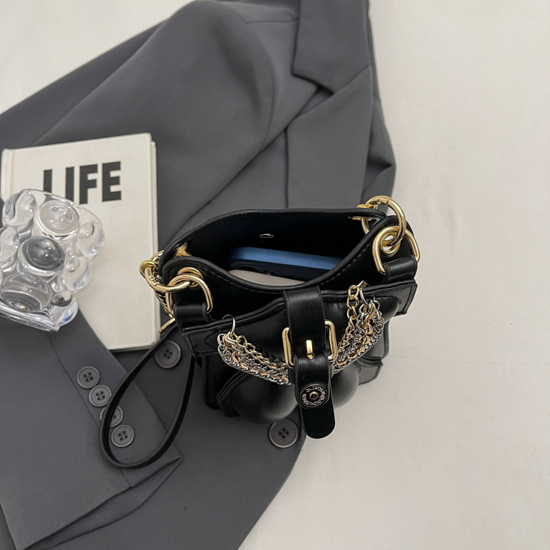 PU crossbody mala kvadratna torbica s magnetnim zatvaračem, uspravnog oblika, džep za telefon i ID